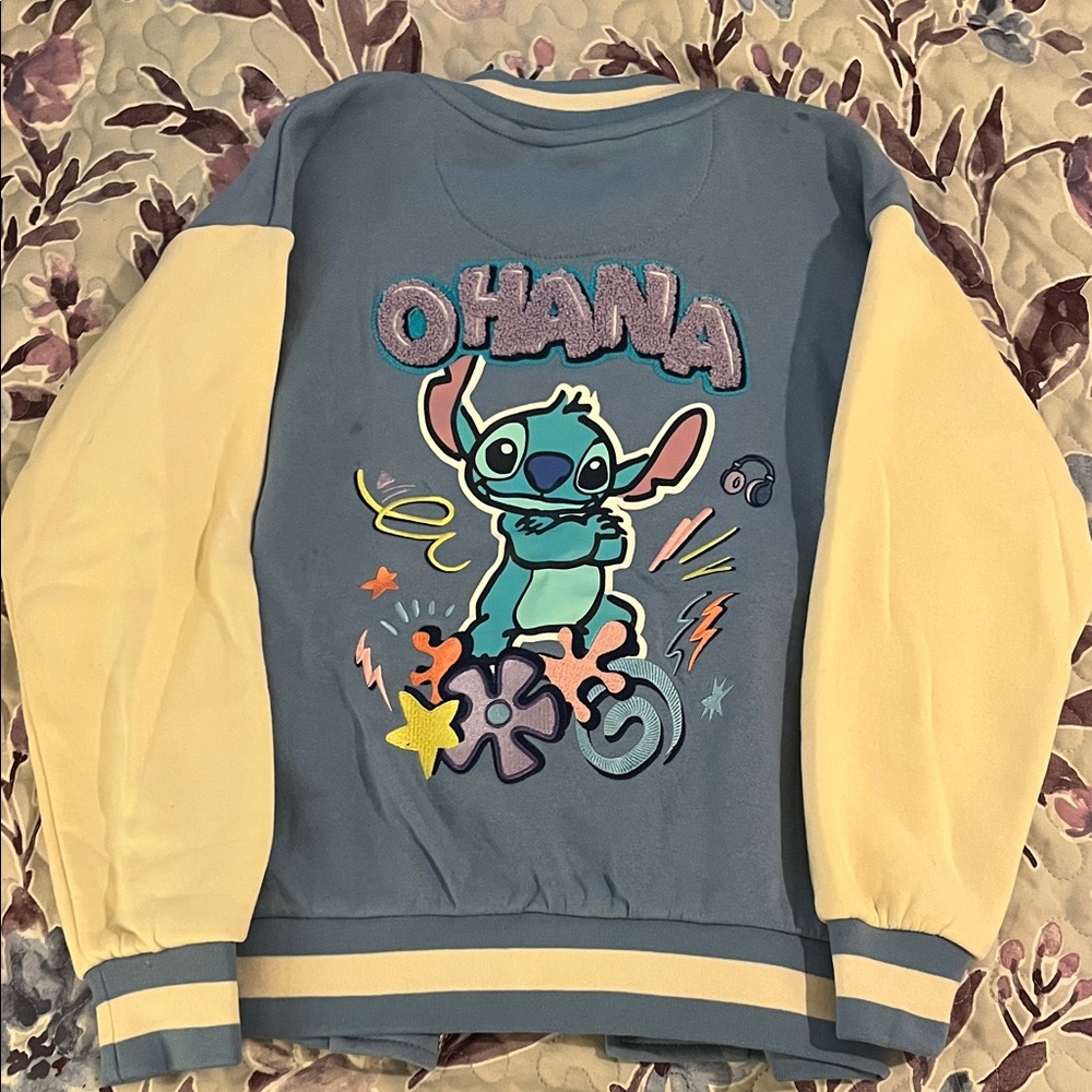 NWT Medium Disney Stitch Varsity Jacket
